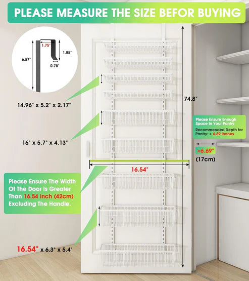 Over The Door Pantry Organizer
