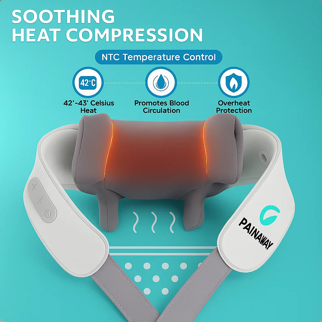 SmartRelief™ – Deep Tissue Neck & Shoulder Massager (UK Plug)